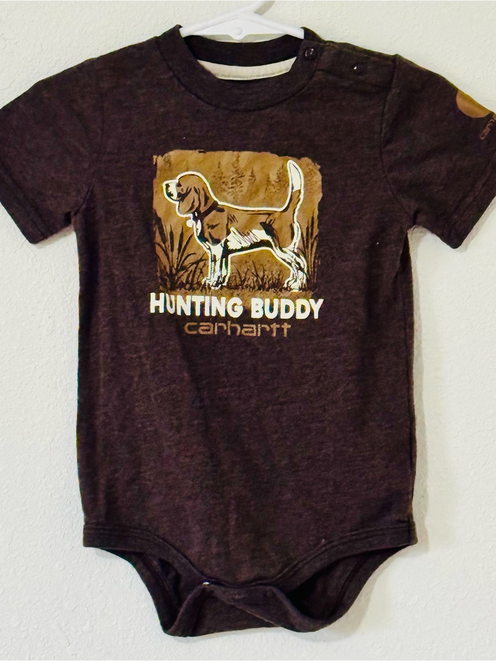 Carhartt Onesie “Hunting Buddy” Size 18 Mths.